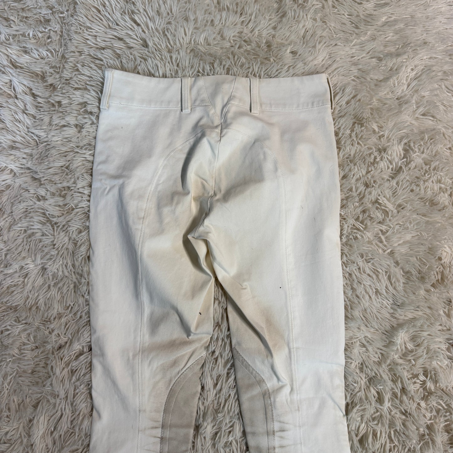 Women’s Size 24R White Ariat Knee Patch Horseback Riding Breeches