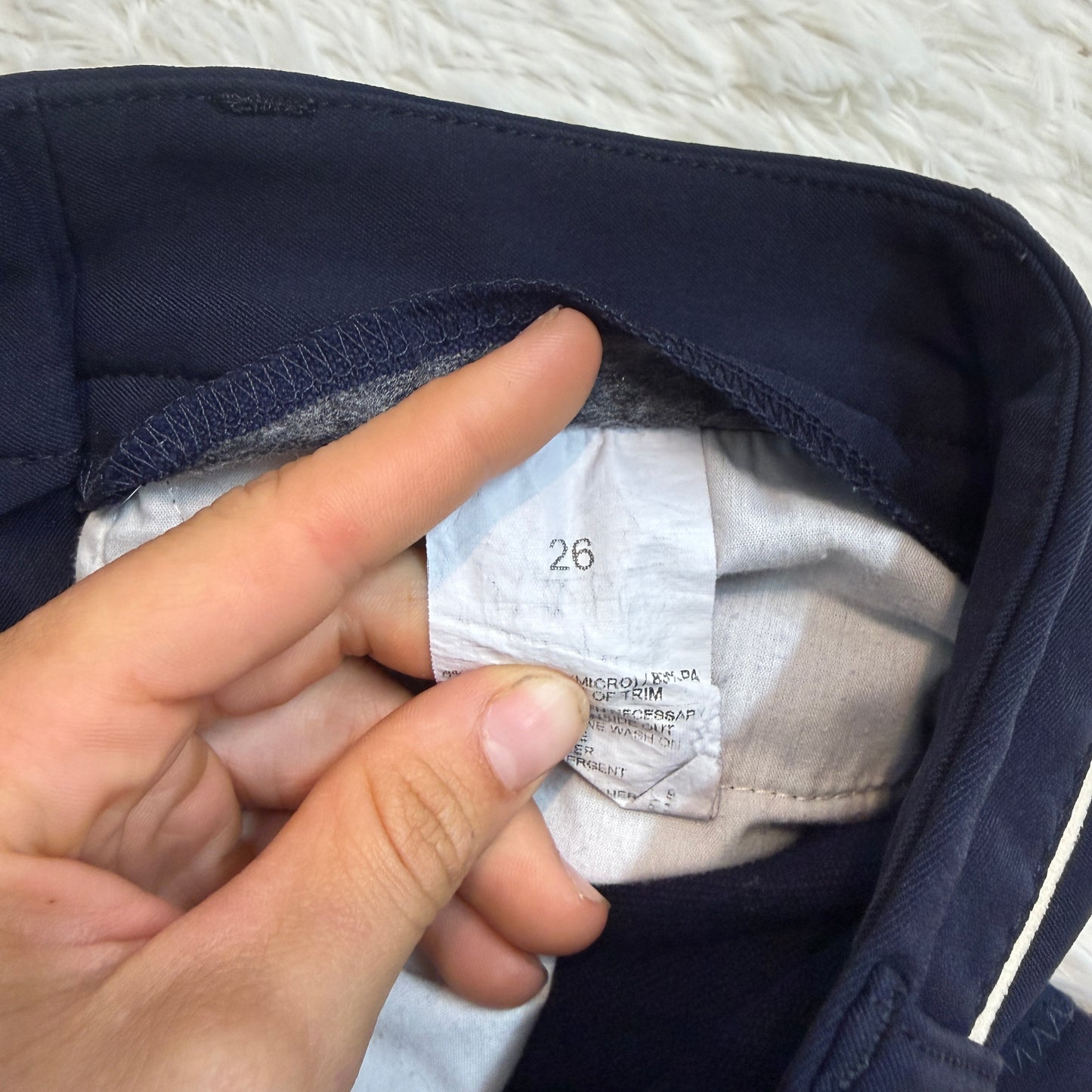 Women’s Size 26R Navy Lo-Ride Knee Patch Horseback Riding Breeches