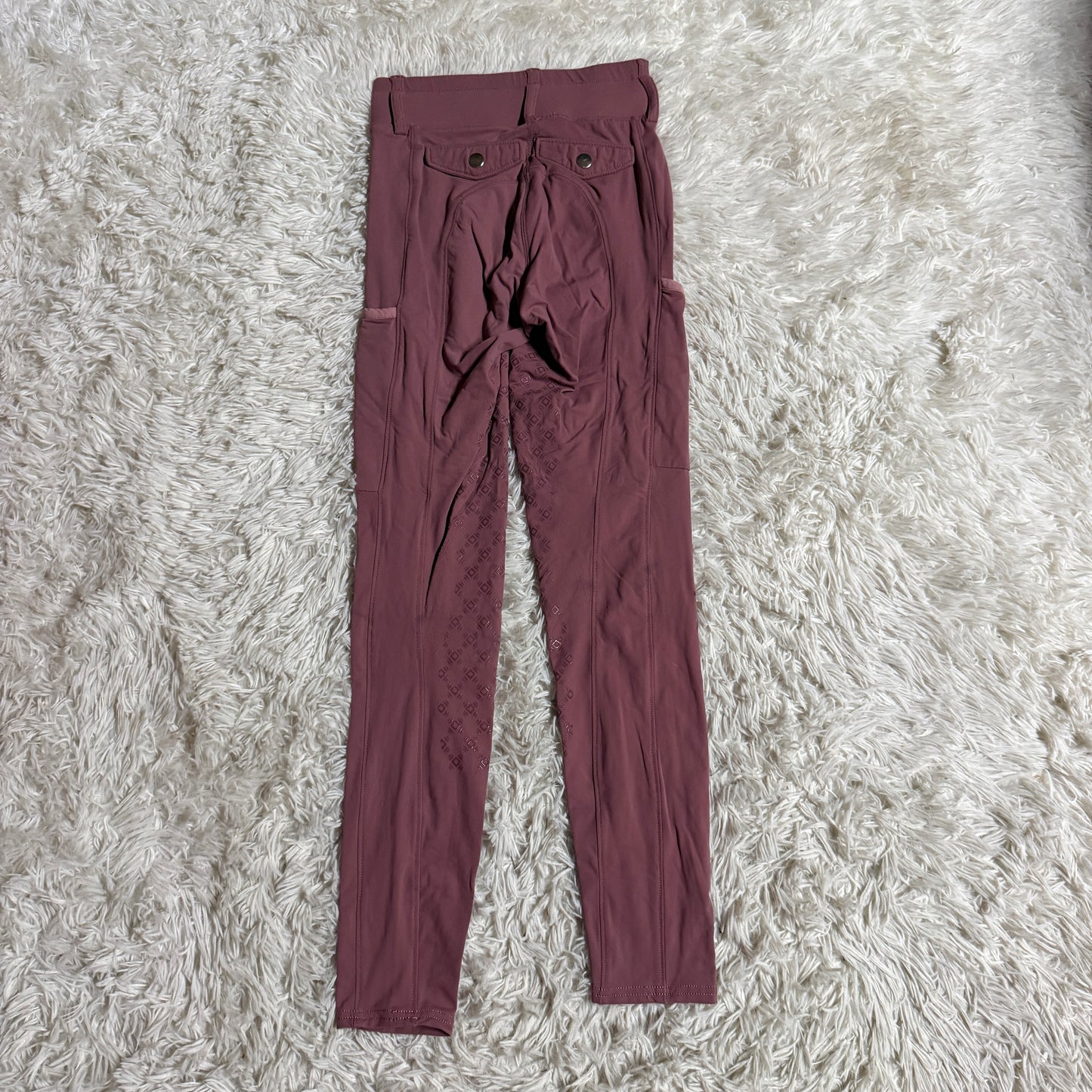 Women’s Size 24R Pink Romfh Knee Patch Horseback Riding Tights