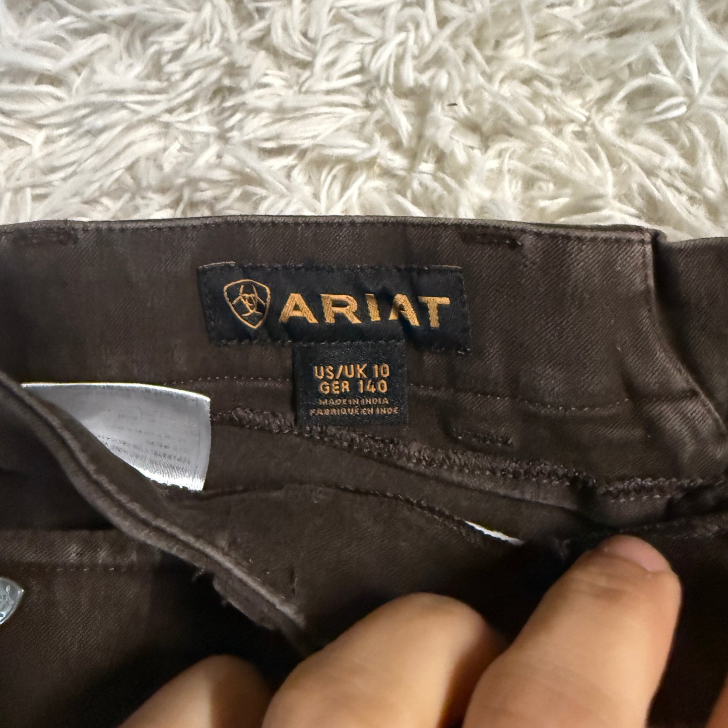 Child’s Size 10R Brown Ariat Knee Patch Horseback Riding Breeches