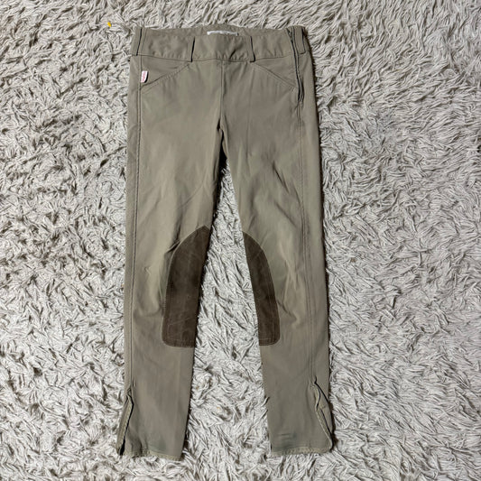 Girl’s Size 16 Tan Tailored Sportsman Knee Patch Horseback Riding Breeches