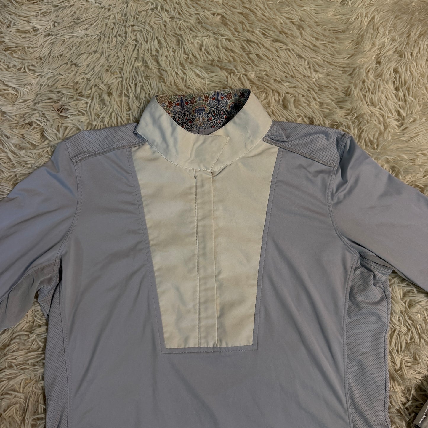 Women’s Large Purple Chestnut Bay Long Sleeve Horseback Riding Show Shirt