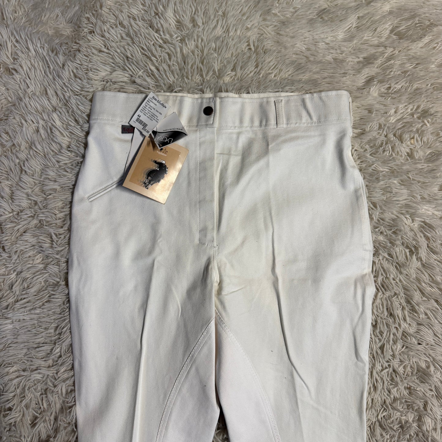 New Women’s Size 32R White Equilance Full Seat Horseback Riding Breeches