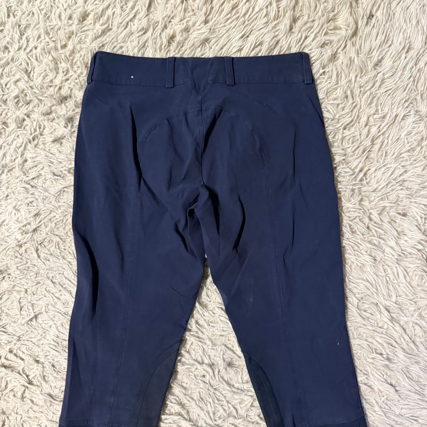 Women’s Size 30R Navy Ariat Knee Patch Horseback Riding Breeches