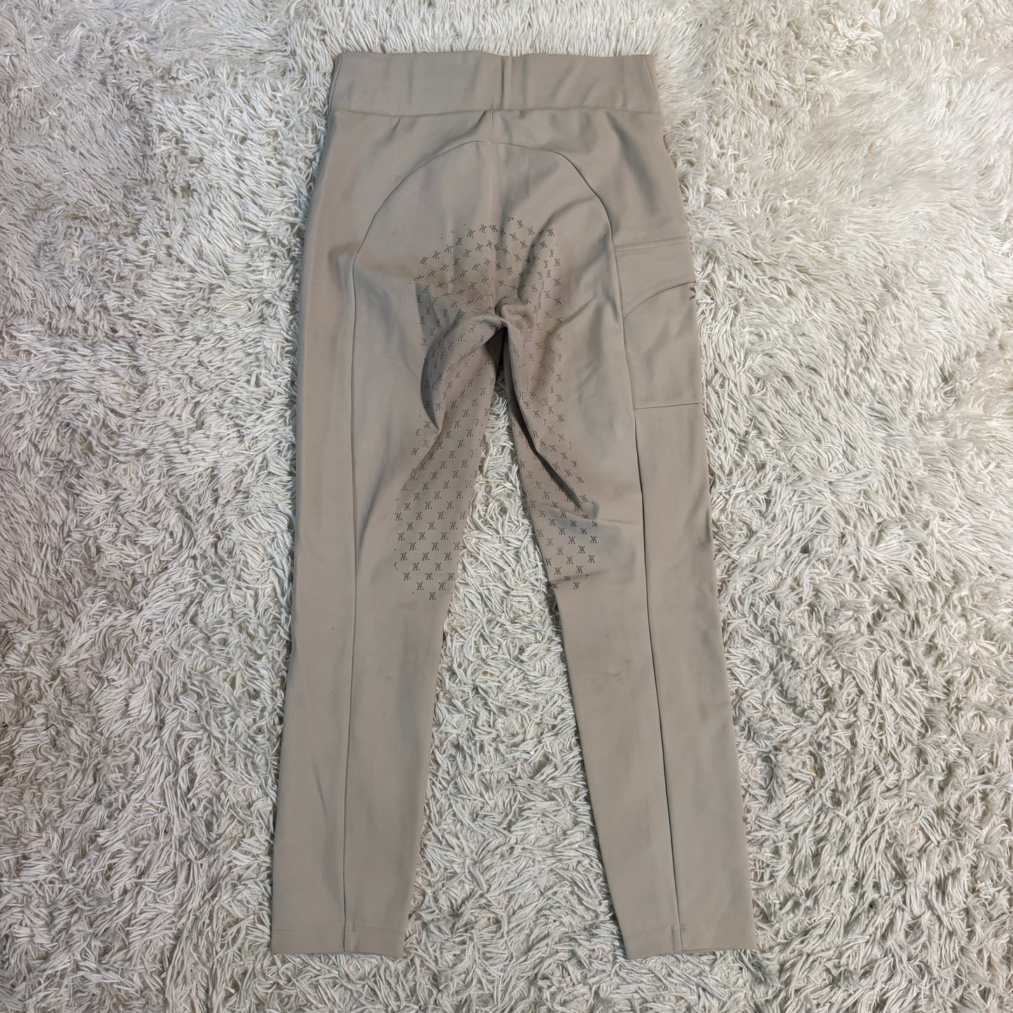 Women’s Large Tan YAGYA Full Seat Horseback Riding Tights Breeches