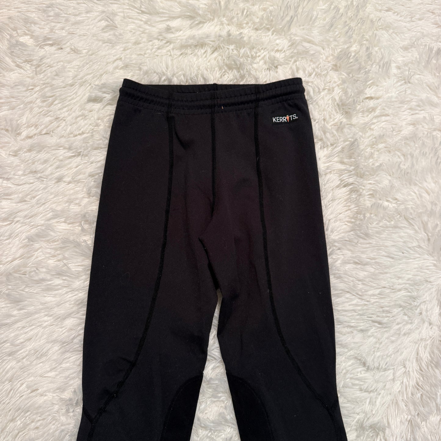 Child’s Small Black Kerrits Knee Patch Horseback Riding Tights