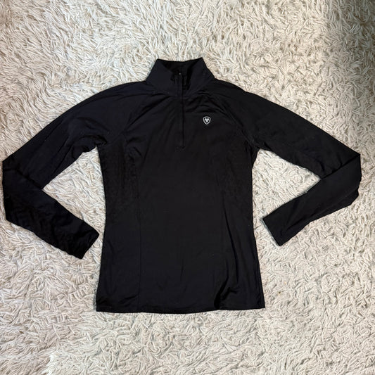 Women’s Medium Black Ariat Long Sleeve Horseback Riding Winter Shirt