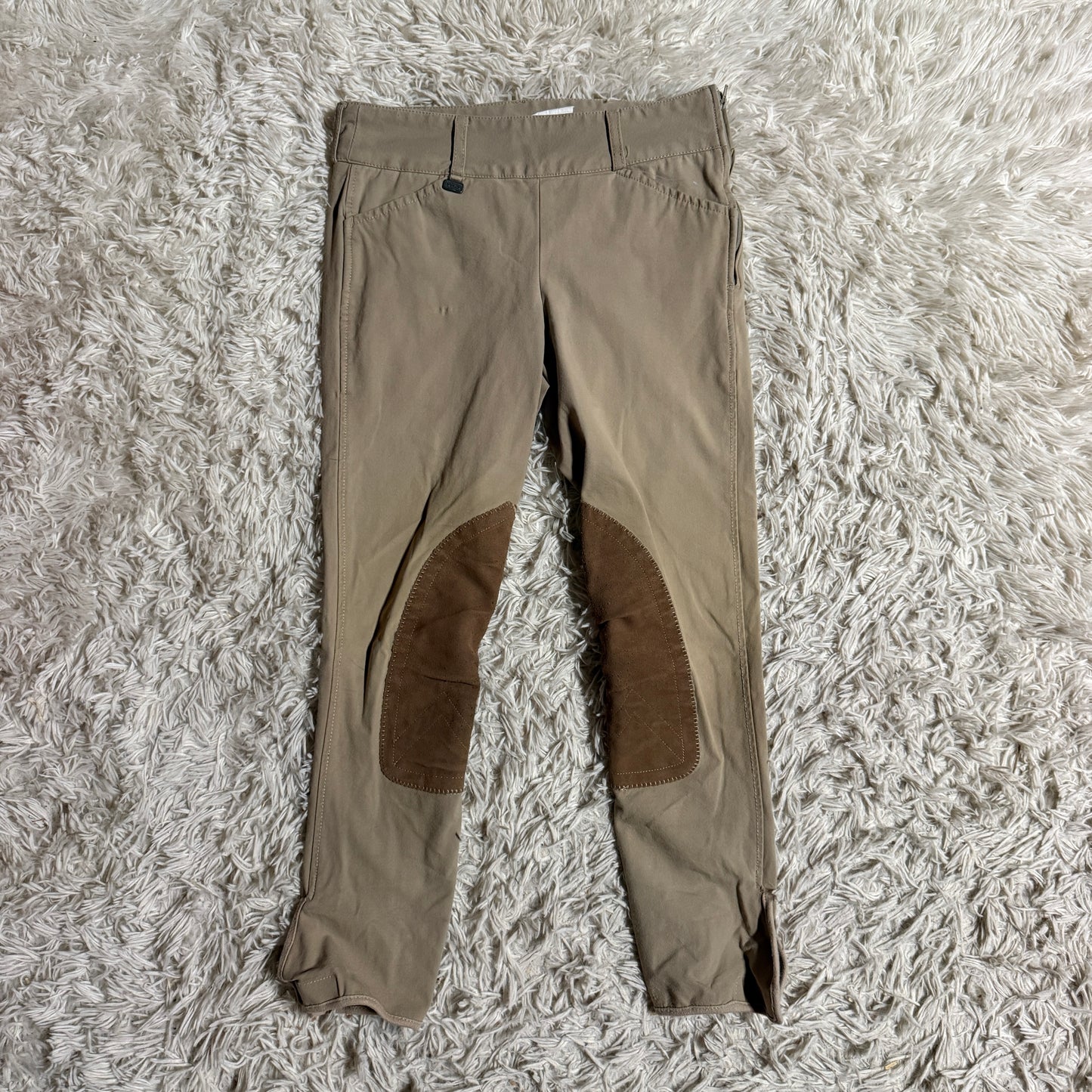 Women’s Size 24R Tan Shires Knee Patch Horseback Riding Breeches