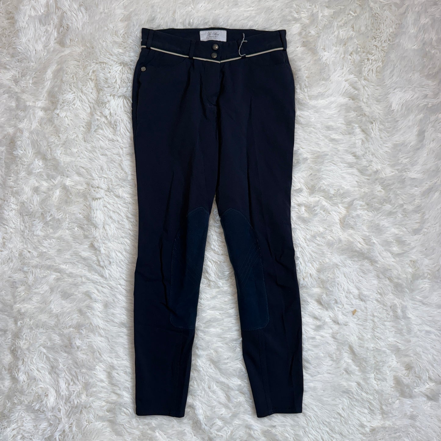 Women’s Size 26R Navy Lo-Ride Knee Patch Horseback Riding Breeches