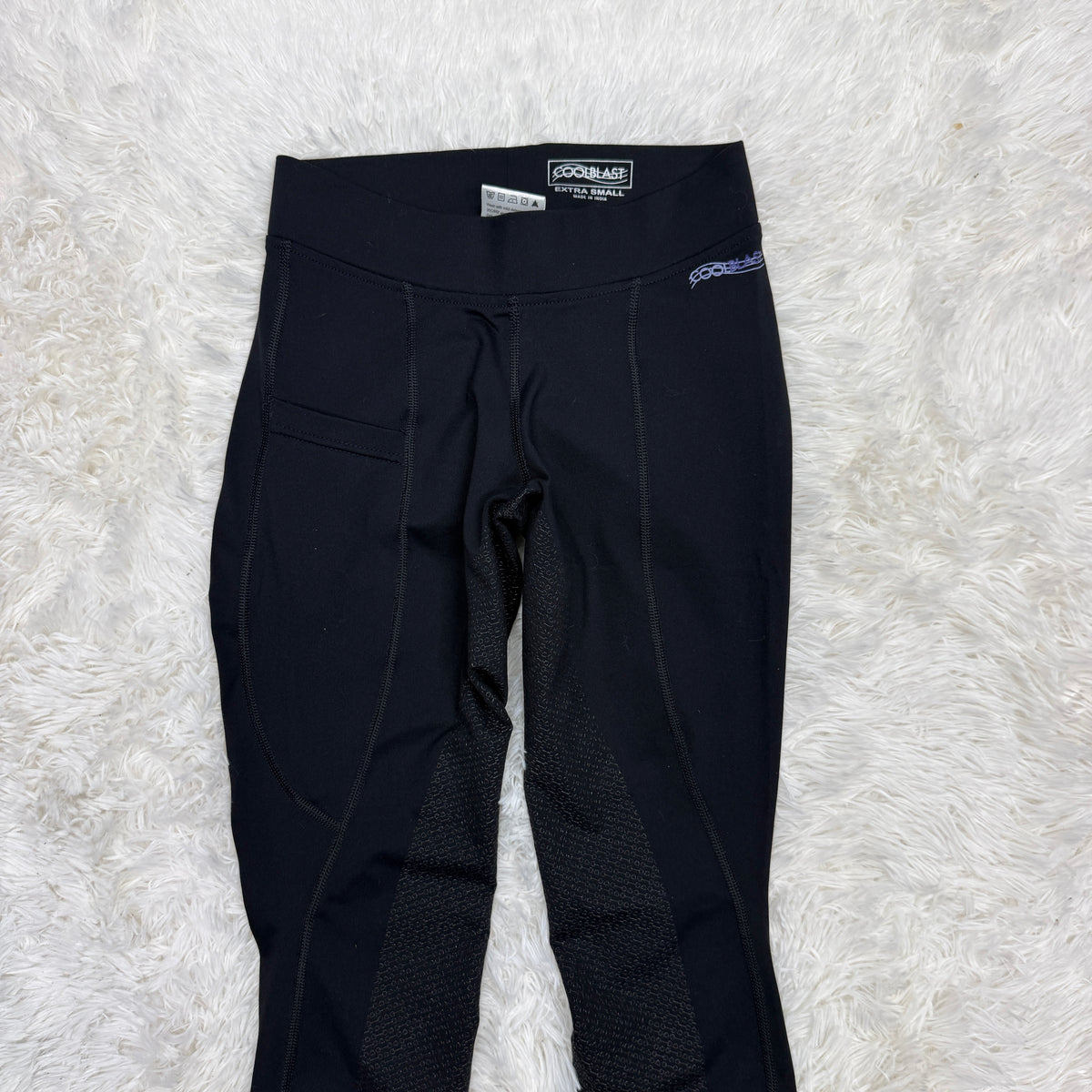 Women’s XS Black Coolblast Full Seat Horseback Riding Tights