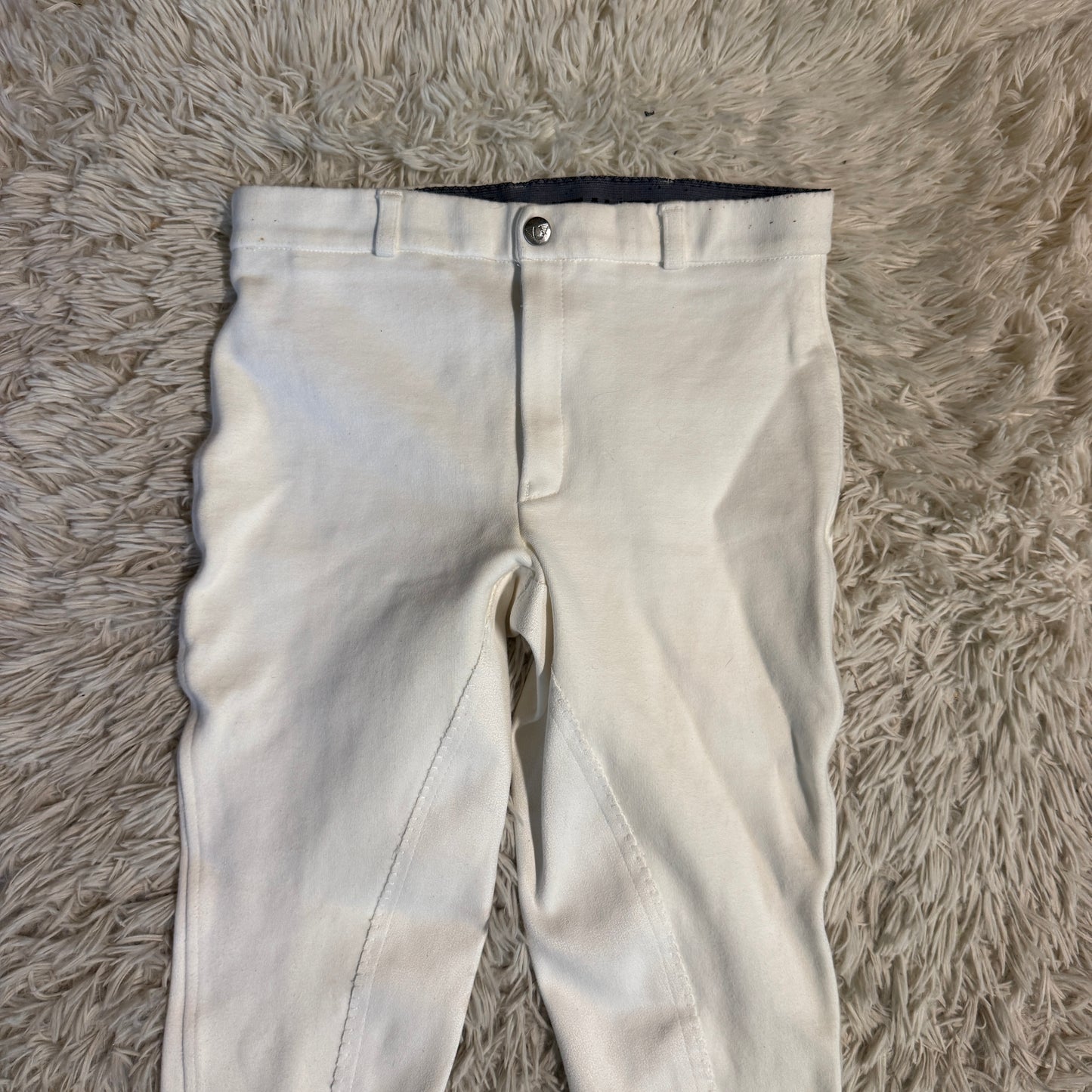 Child’s Size 16R White TuffRider Full Seat Horseback Riding Breeches