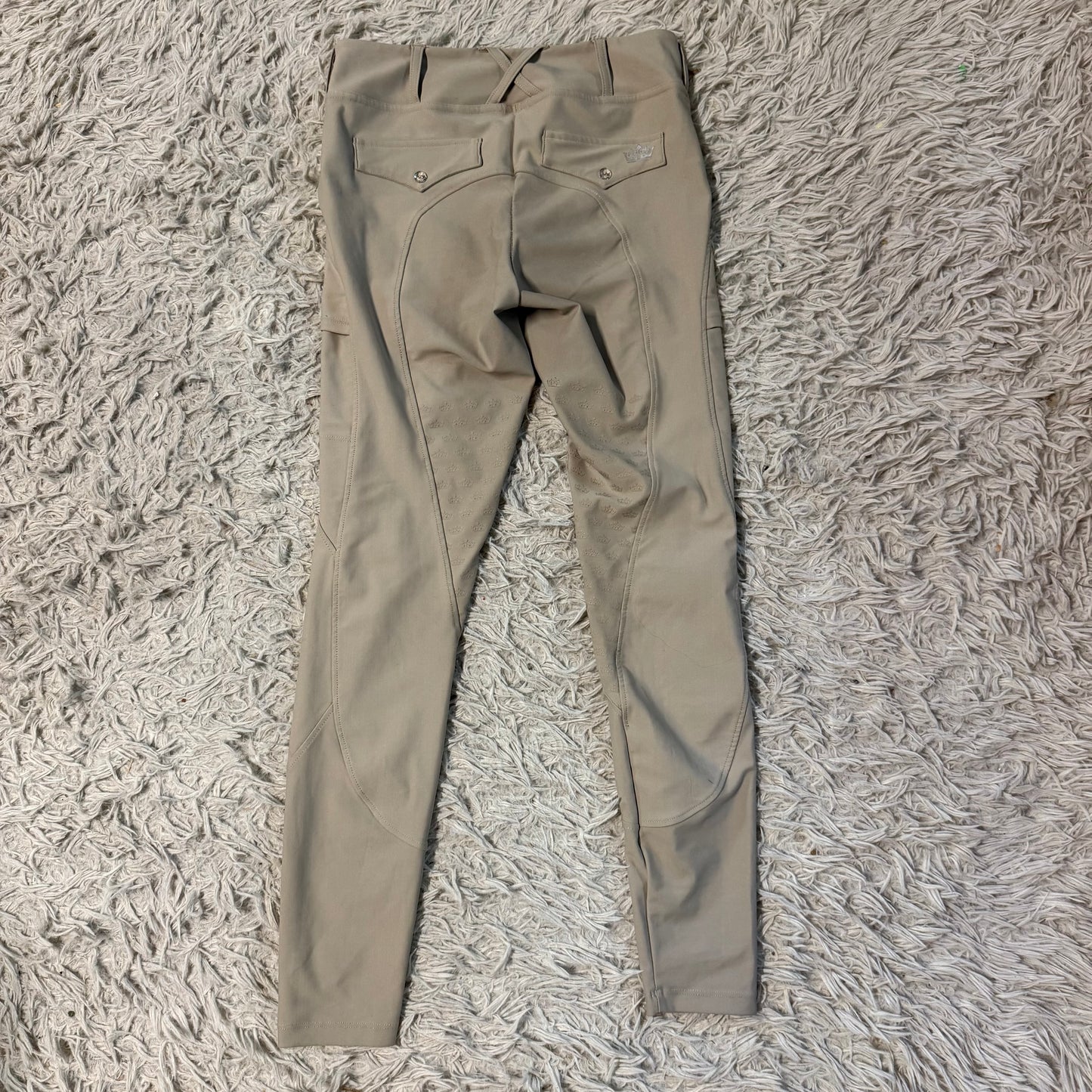 Women’s Small Tan Esprit Equestrian Knee Patch Horseback Riding Breeches