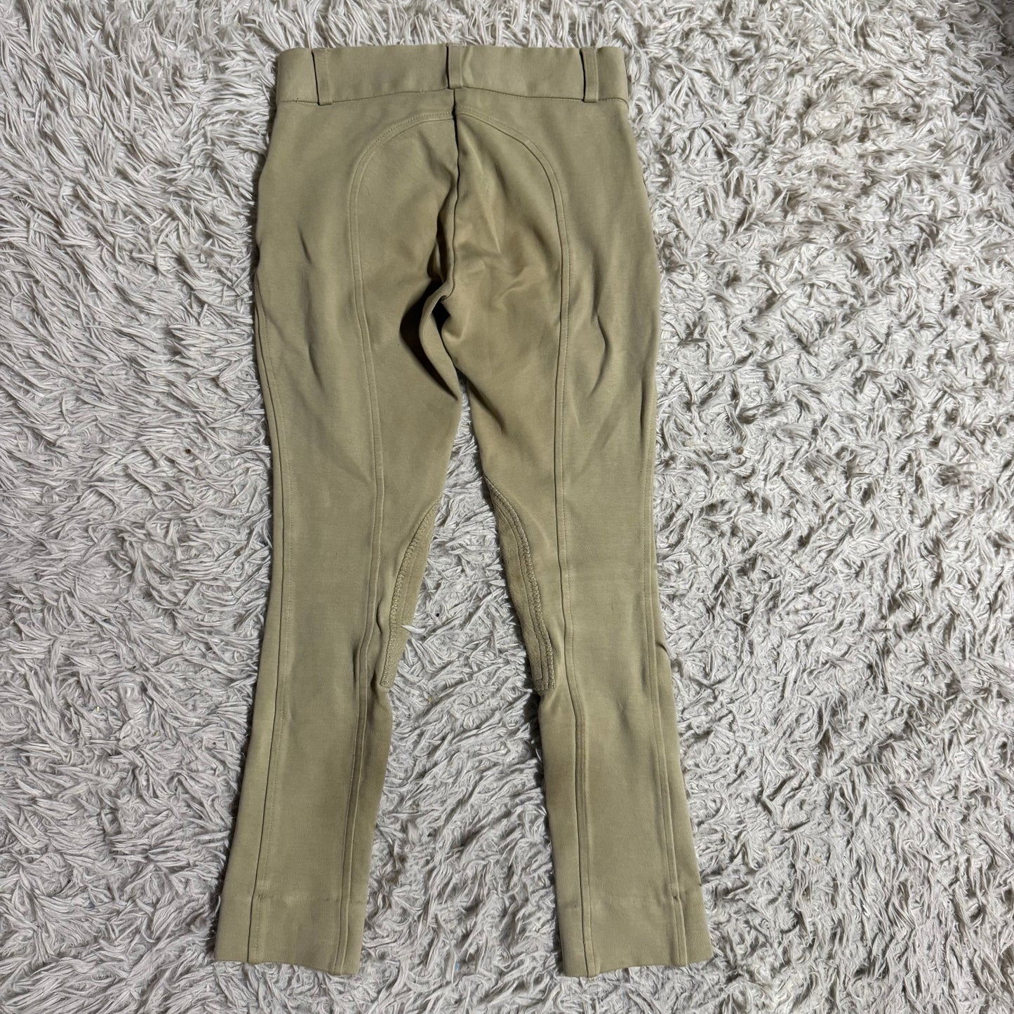 Girl’s Size 12 Tan Dover Riding Sport Knee Patch Horseback Riding Jodphurs
