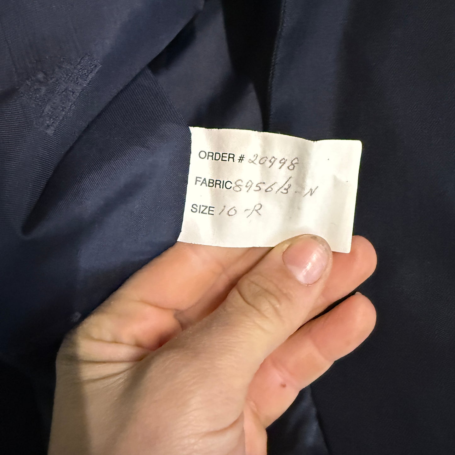 Women’s Size 10R Navy Grand Prix Horseback Riding Show Coat