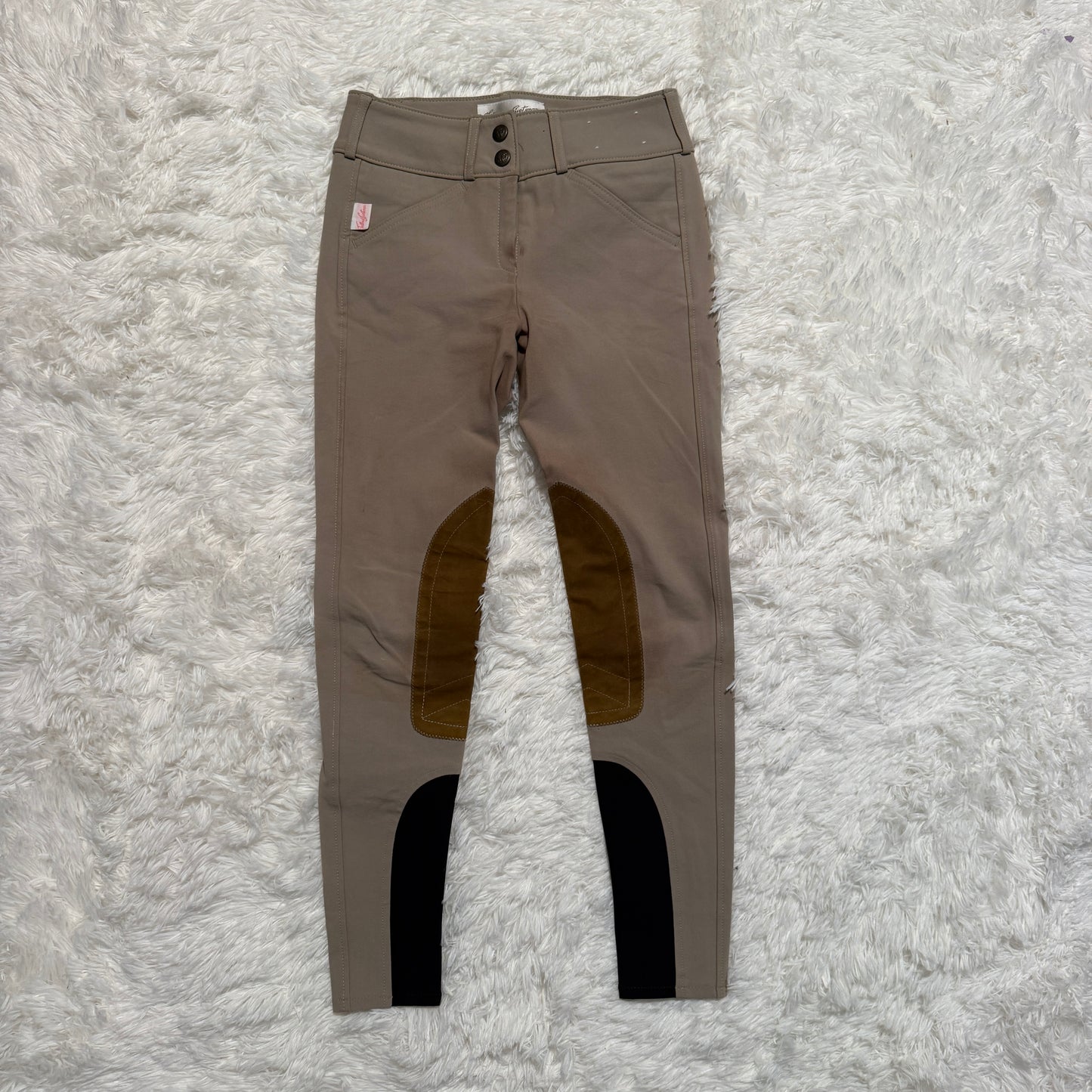 Child’s Size 12R Tan Tailored Sportsman Knee Patch Horseback Riding Breeches