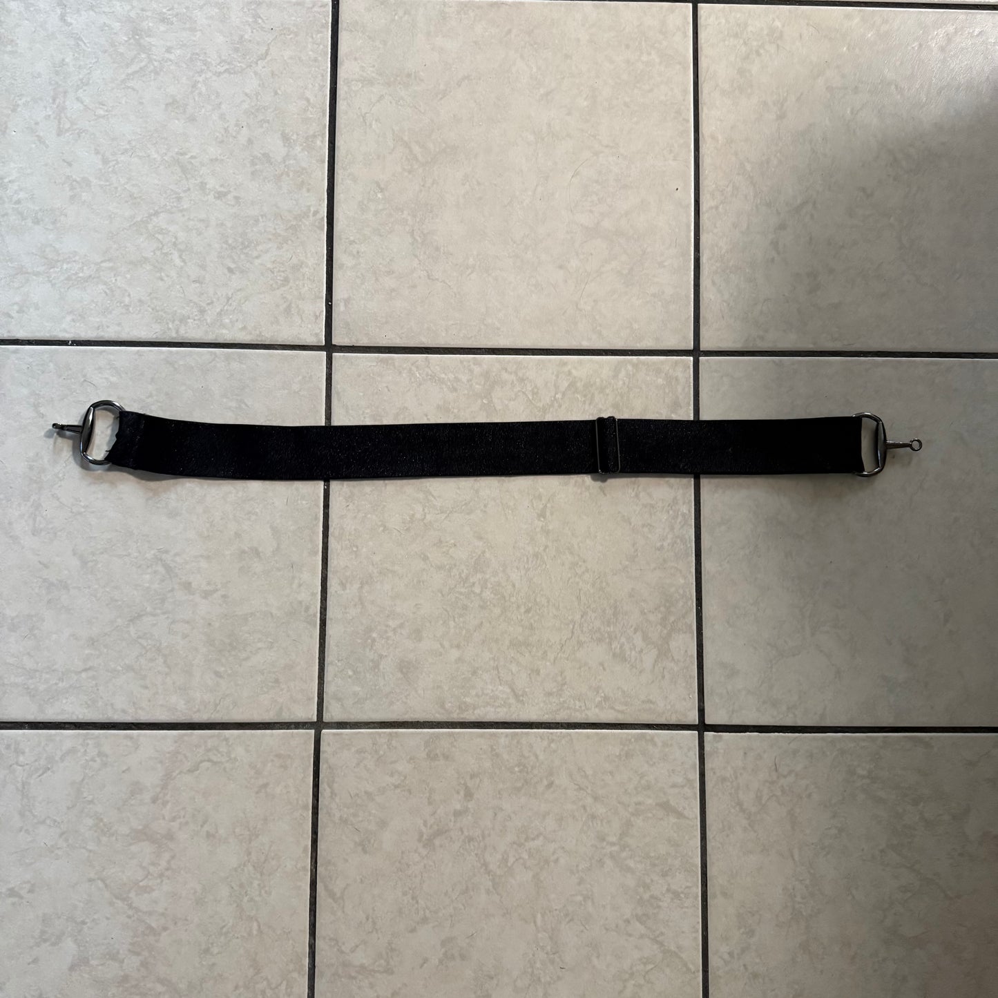 Black Sparkle Bucking Equestrian Athletics Horseback Riding Elastic Belt