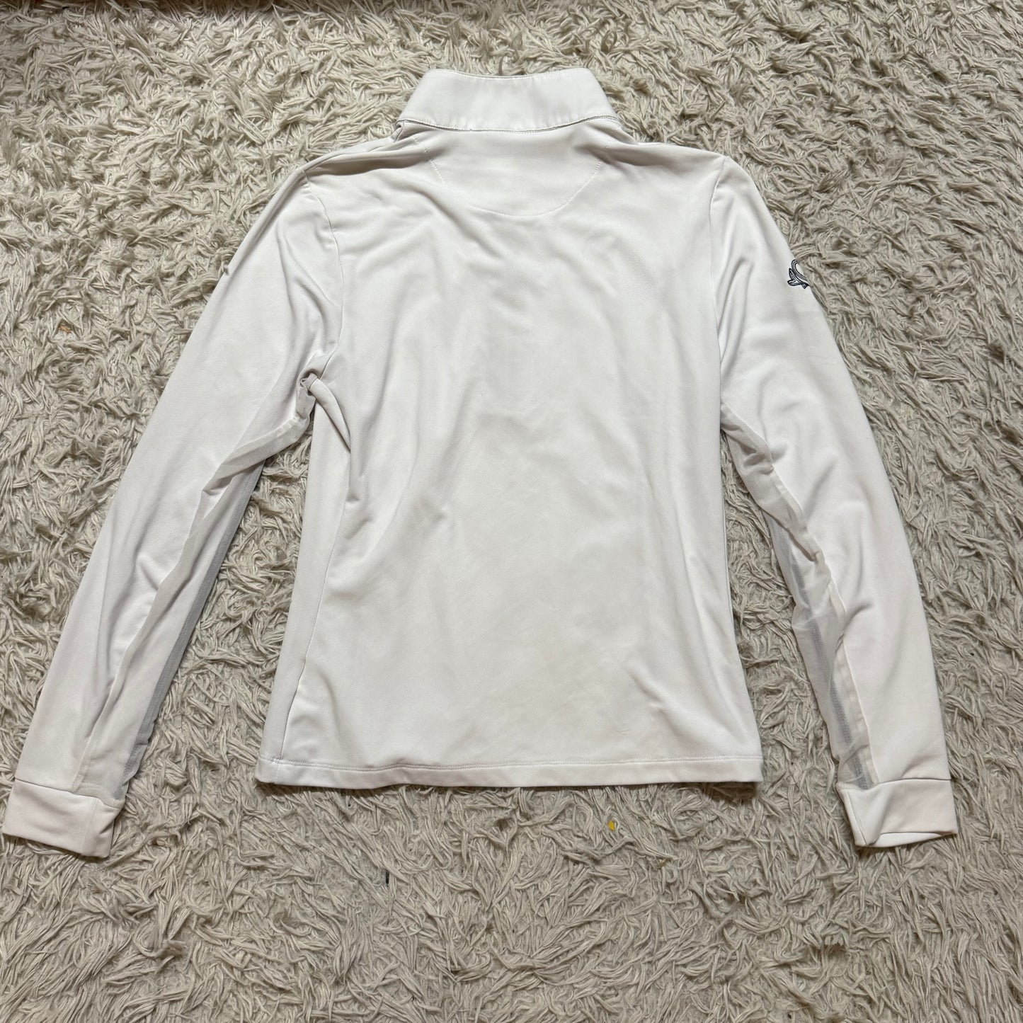 Women’s Large White Romfh Long Sleeve Horseback Riding Show Shirt