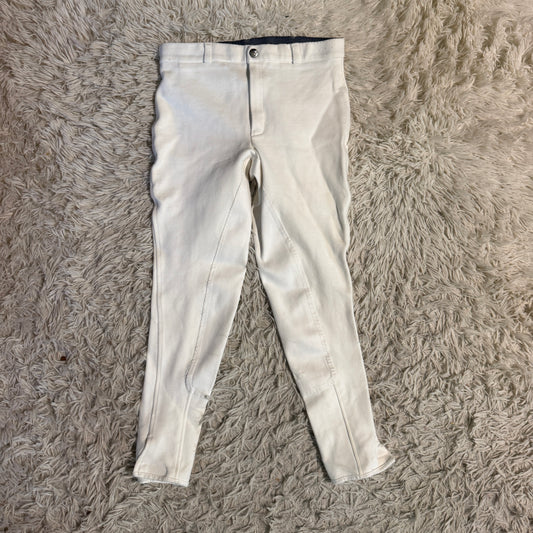 Child’s Size 16R White TuffRider Full Seat Horseback Riding Breeches