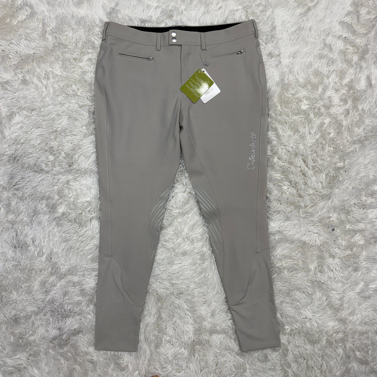 New Women’s Size 36R Tan Samshield Adele Knee Patch Horseback Riding Breeches