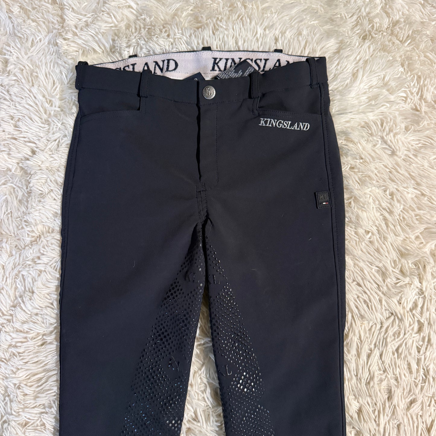 Child’s Size 158/164 (XL) Black Kingsland Full Seat Horseback Riding Breeches