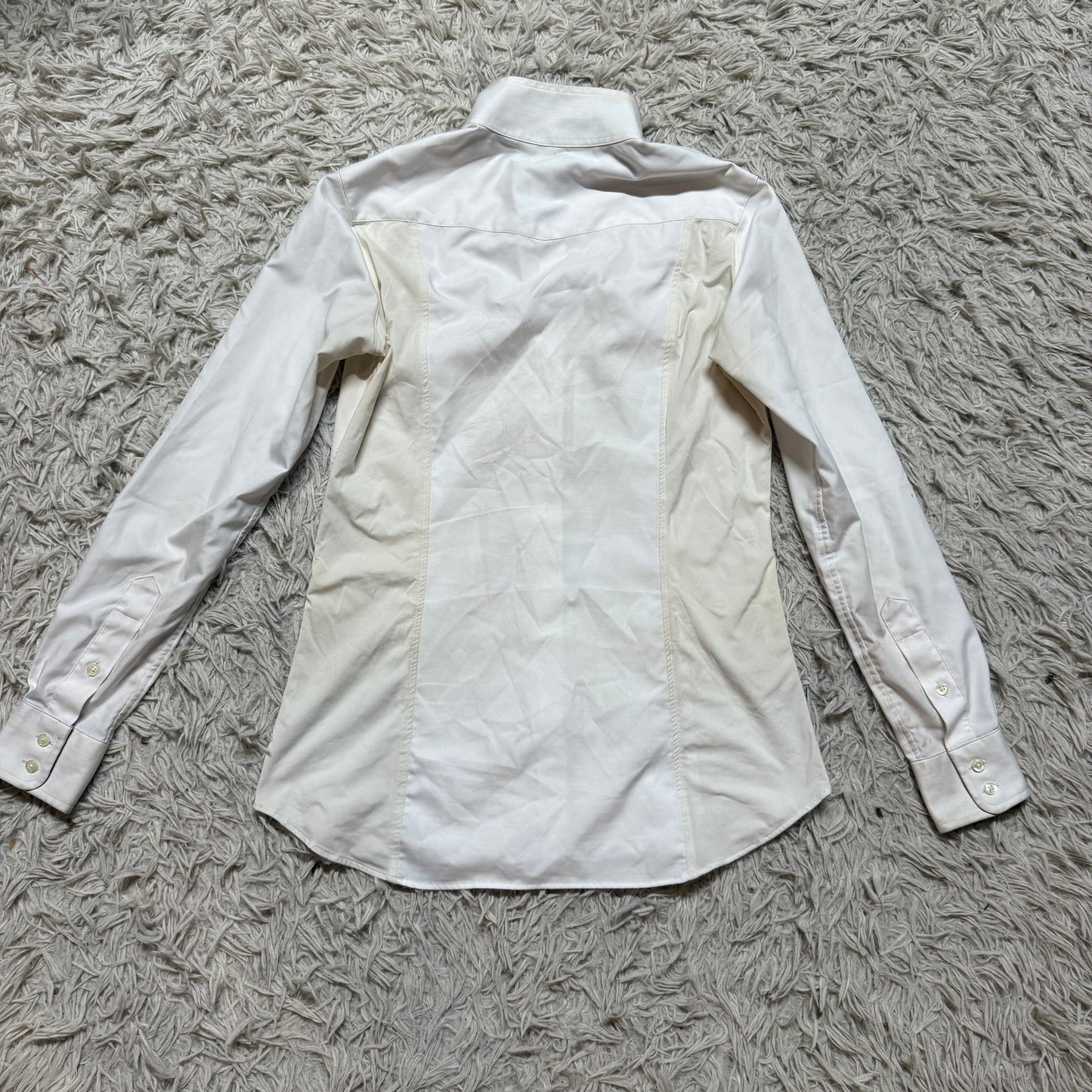 Women’s Small White Essex Classics Long Sleeve Horseback Riding Show Shirt