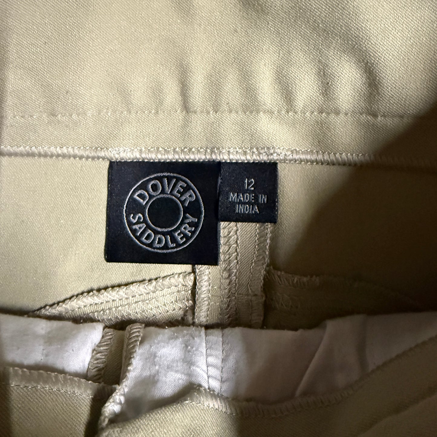 Child’s Size 12R Tan Dover Knee Patch Horseback Riding Breeches