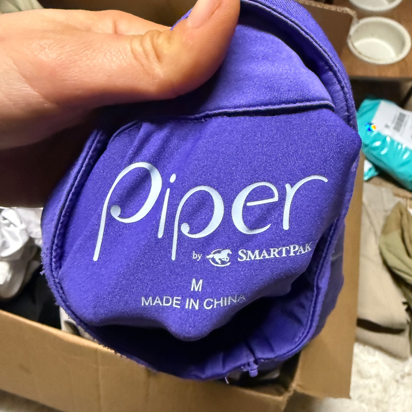 Women’s Medium Purple Smartpak Short Sleeve Horseback Riding Sunshirt