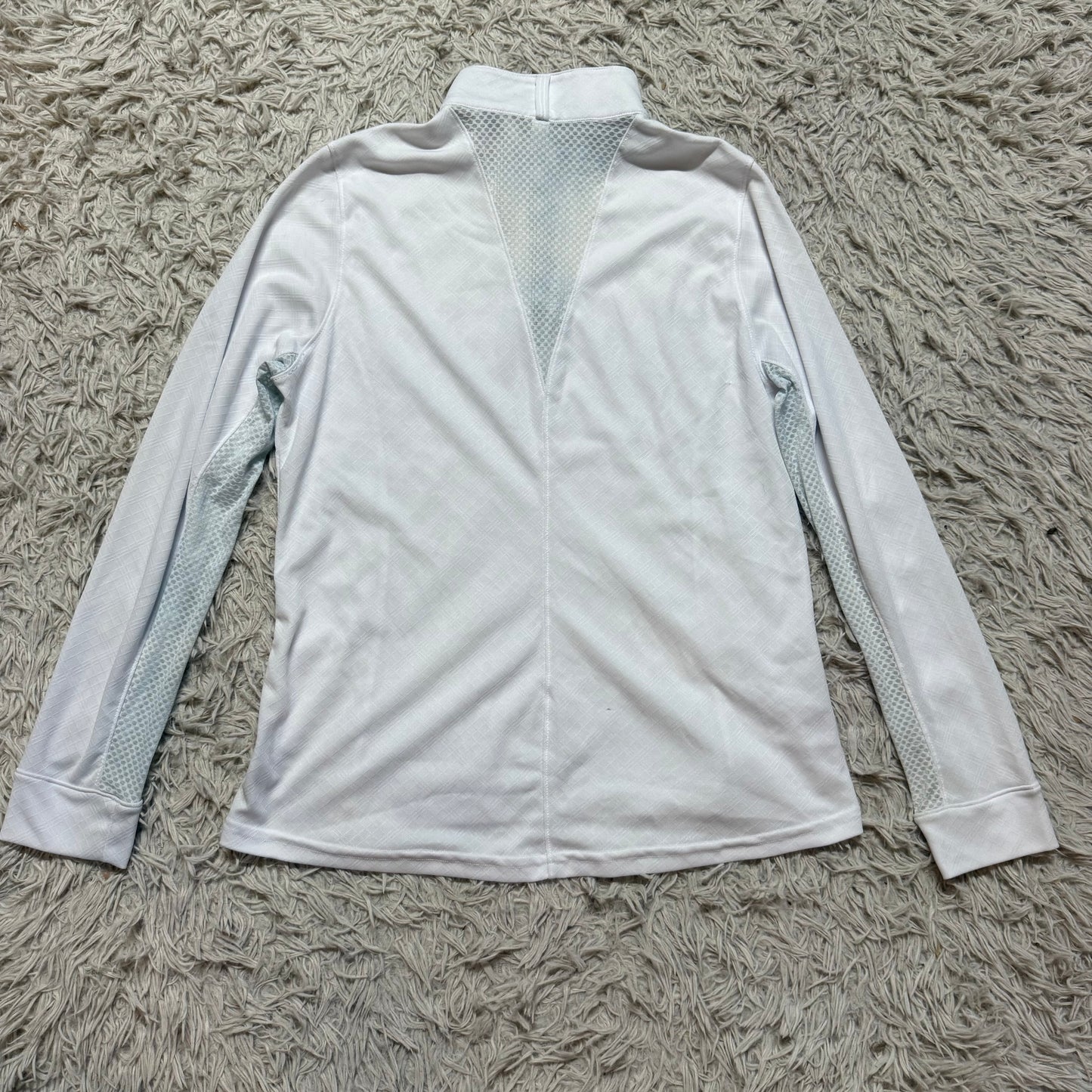 Women’s Large White Kerrits Long Sleeve Horseback Riding Show Shirt