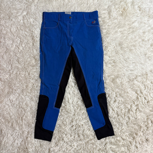 Women’s Size 42L/US30L Blue Fair Play Full Seat Horseback Riding Breeches