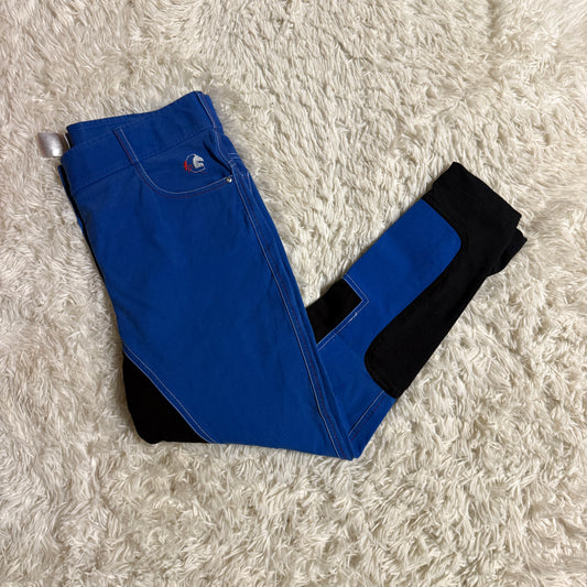 Women’s Size 42L/US30L Blue Fair Play Full Seat Horseback Riding Breeches