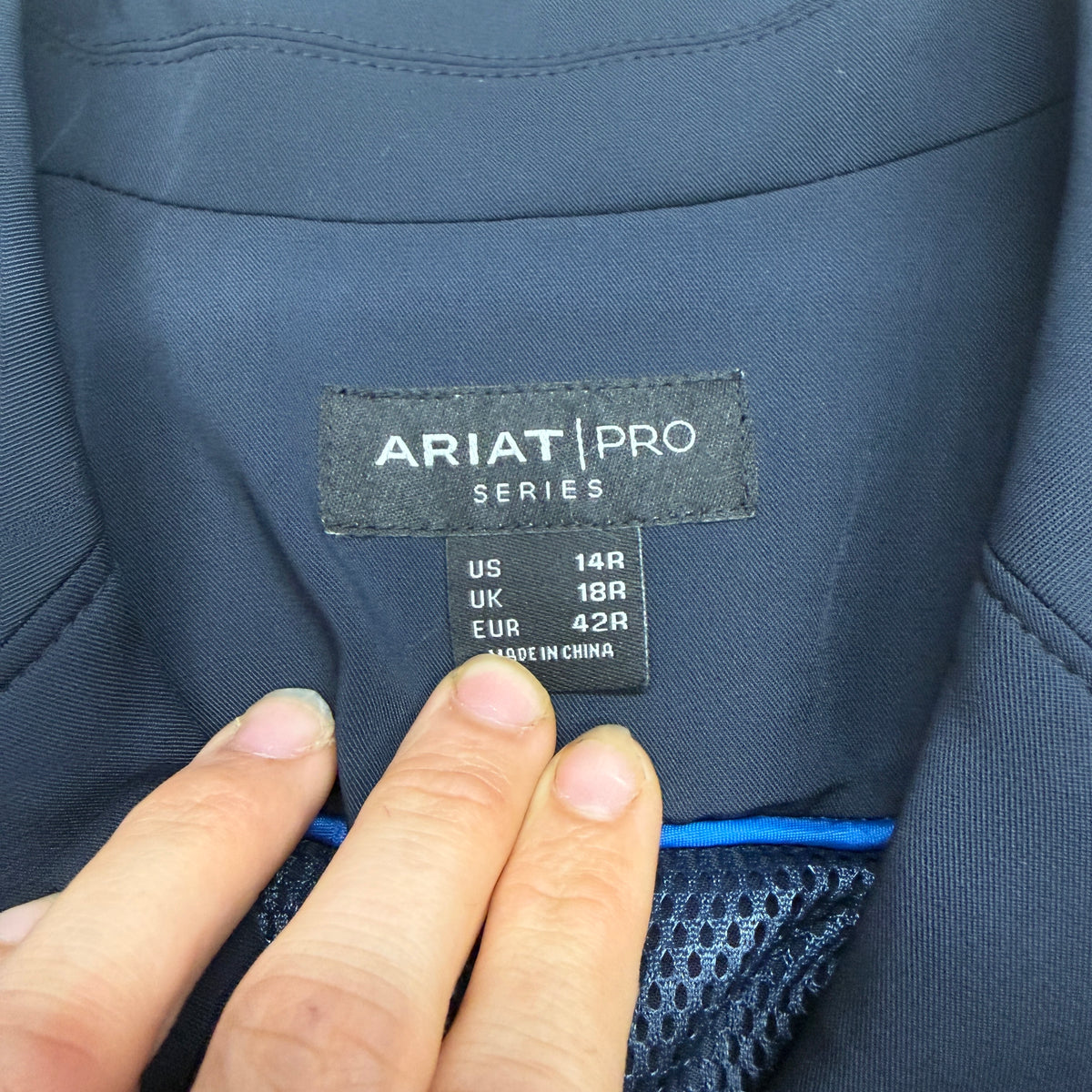 New Women’s 14R Navy Ariat Heritage V3 Stretch Horseback Riding Show Coat
