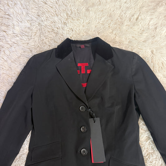 New Black IT46 Cavalleria Toscana Horseback Riding Show Coat