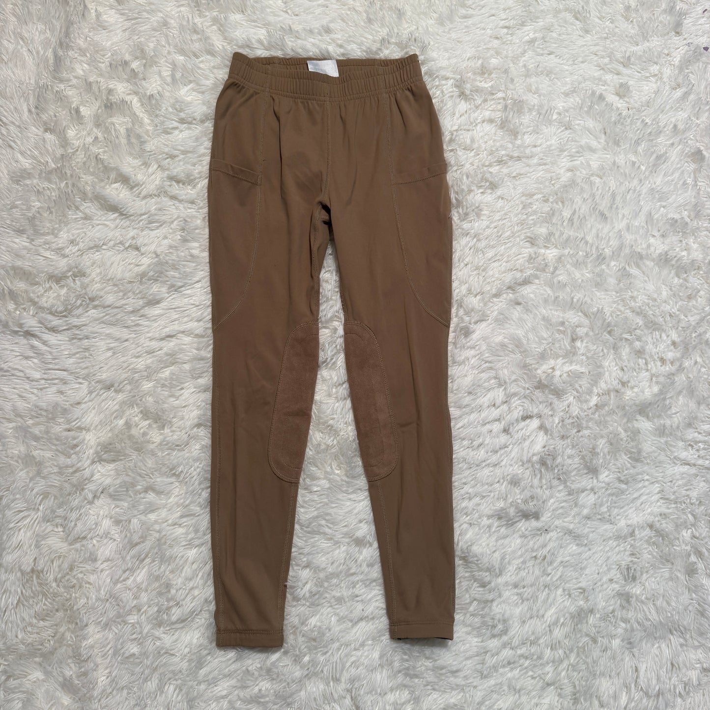 Child’s Medium Tan Baleaf Knee Patch Horseback Riding Tights