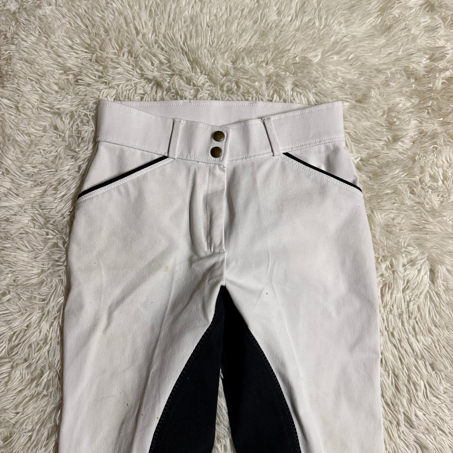 Women’s Size 26L White Dover Full Seat Horseback Riding Breeches