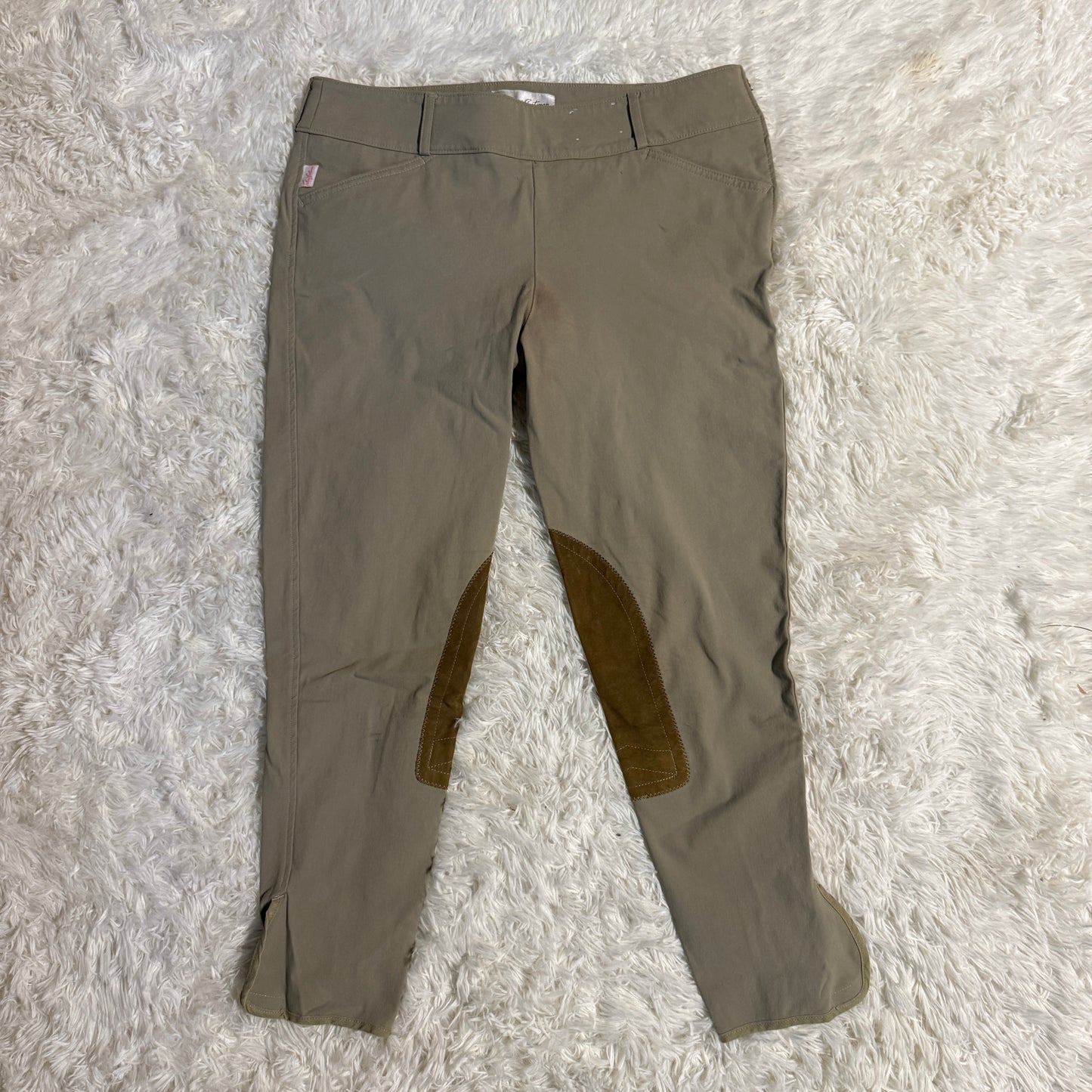 Women’s Size 34R Tan Tailored Sportsman Knee Patch Horseback Riding Breeches