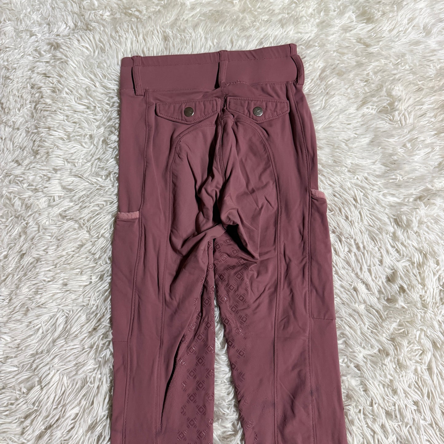 Women’s Size 24R Pink Romfh Knee Patch Horseback Riding Tights