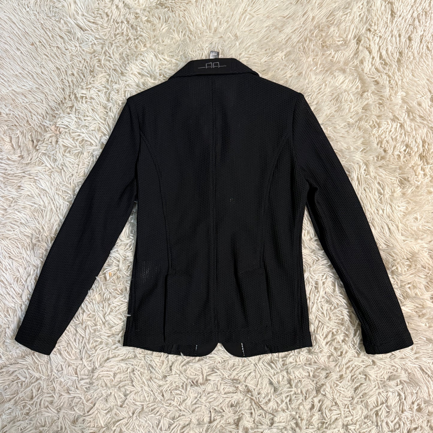 Child’s Size 7-8 Years Black Alessandro Albanese Mesh Horseback Riding Show Coat