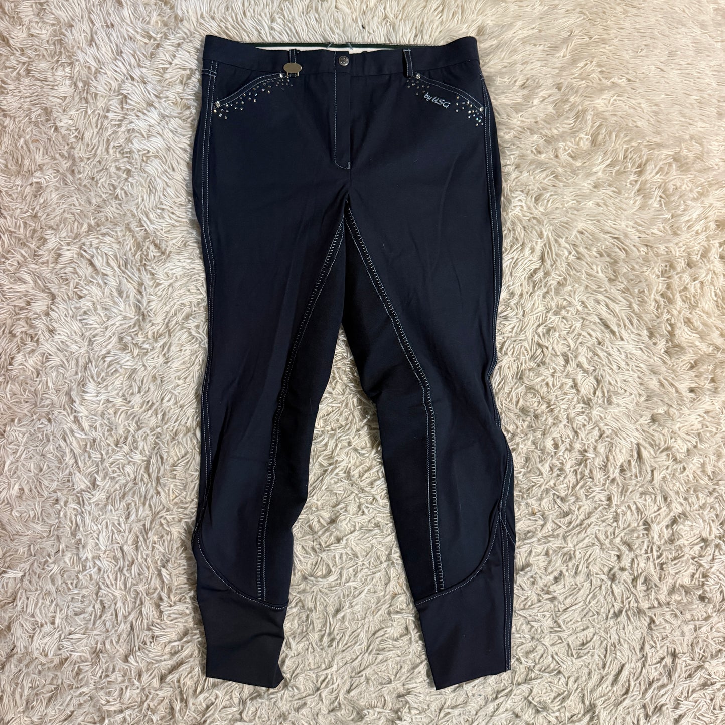 Women’s Size 32R Navy USG Full Seat Horseback Riding Breeches