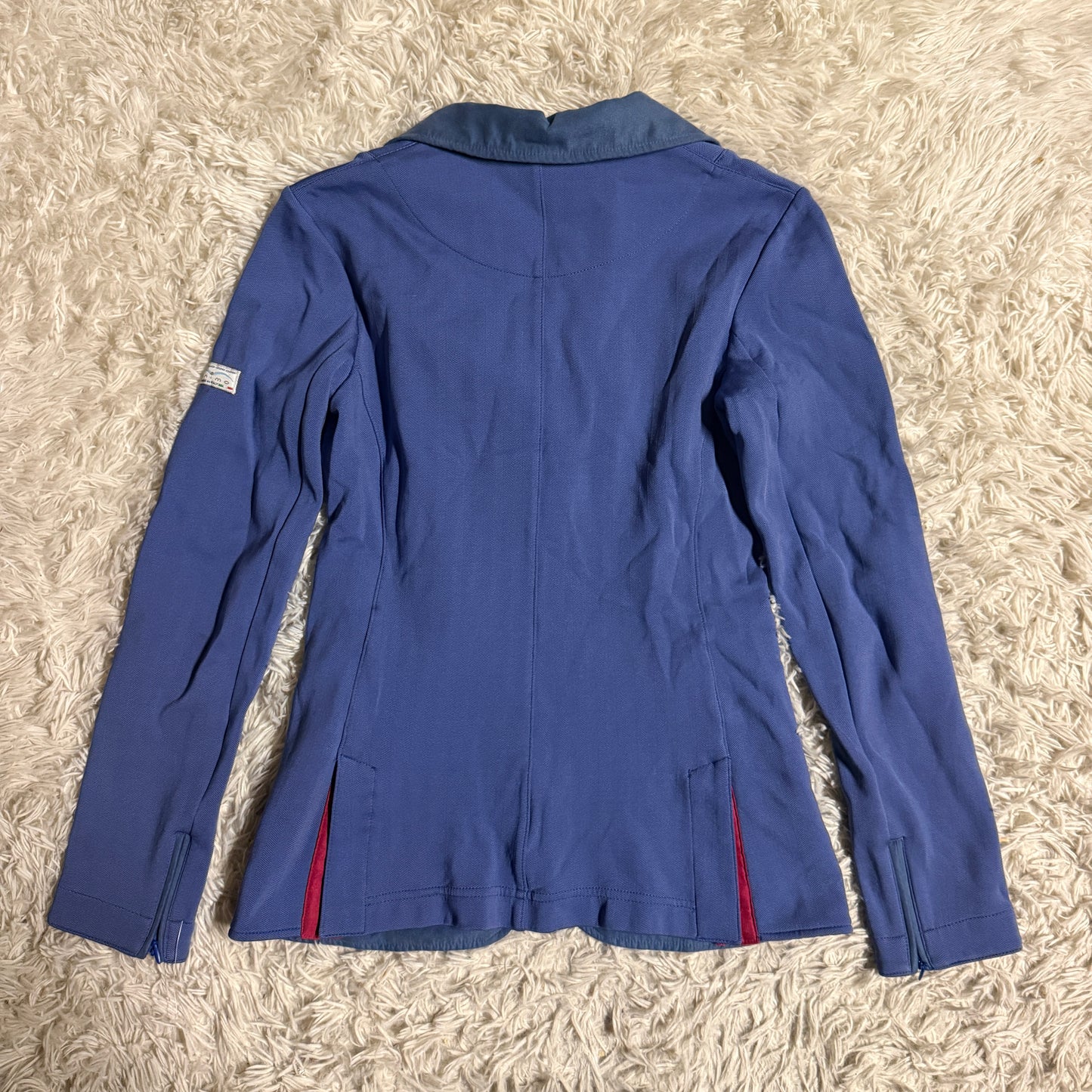 Women’s Size IT40 Blue Animo Louisiana Horseback Riding Show Coat