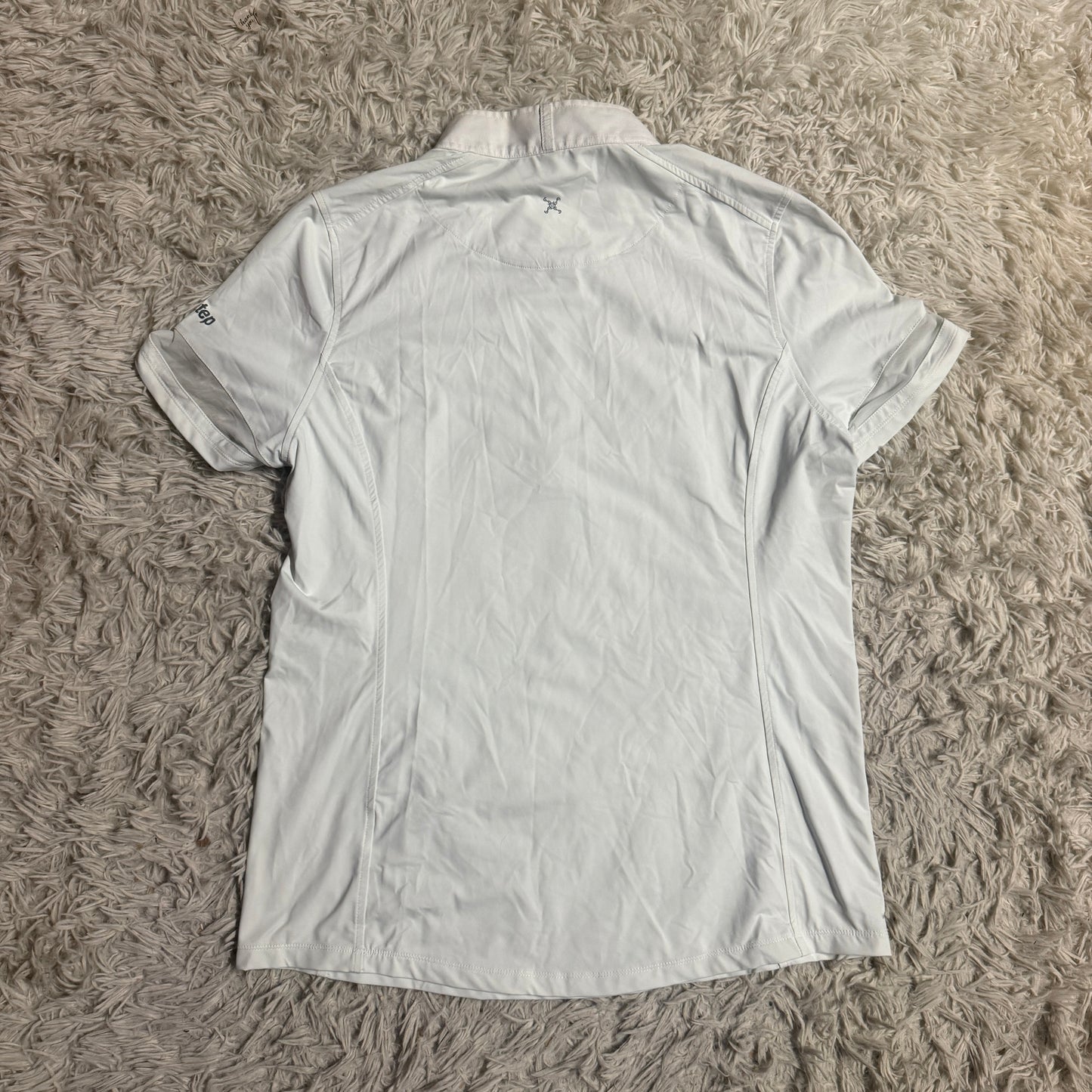 Women’s XL White Tredstep Short Sleeve Horseback Riding Show Shirt