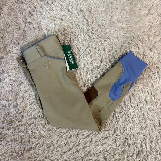 New Child’s Size 10R Tan Dover Knee Patch Horseback Riding Breeches