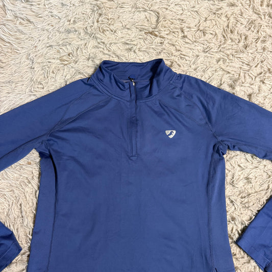 Women’s Large Blue Aubrion Long Sleeve Horseback Riding Sunshirt