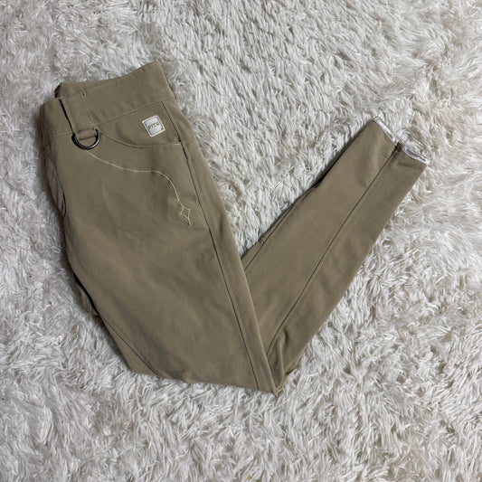 Women’s Medium Tan FITS Knee Patch Horseback Riding Breeches