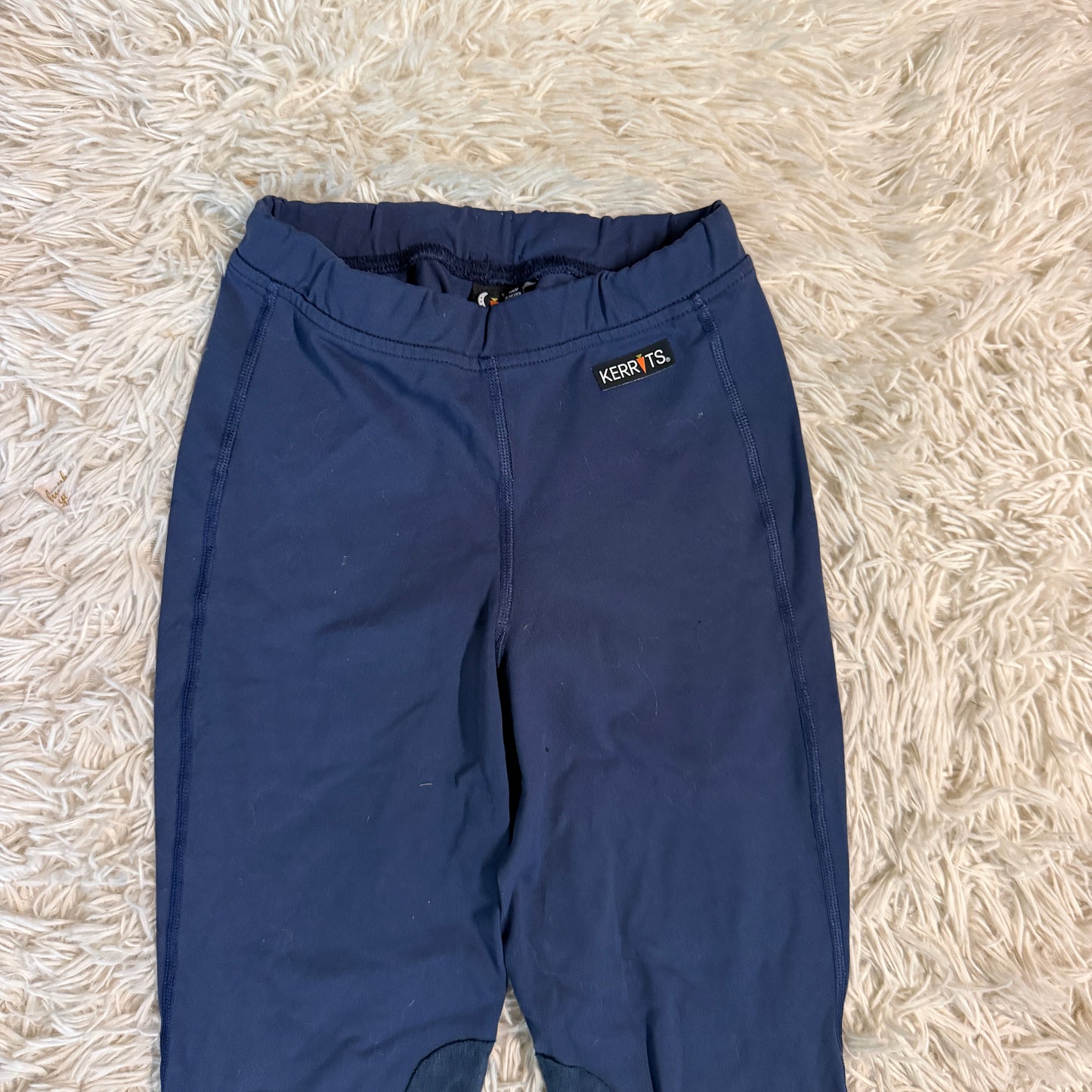 Child’s Medium Blue Kerrits Knee Patch Horseback Riding Tights