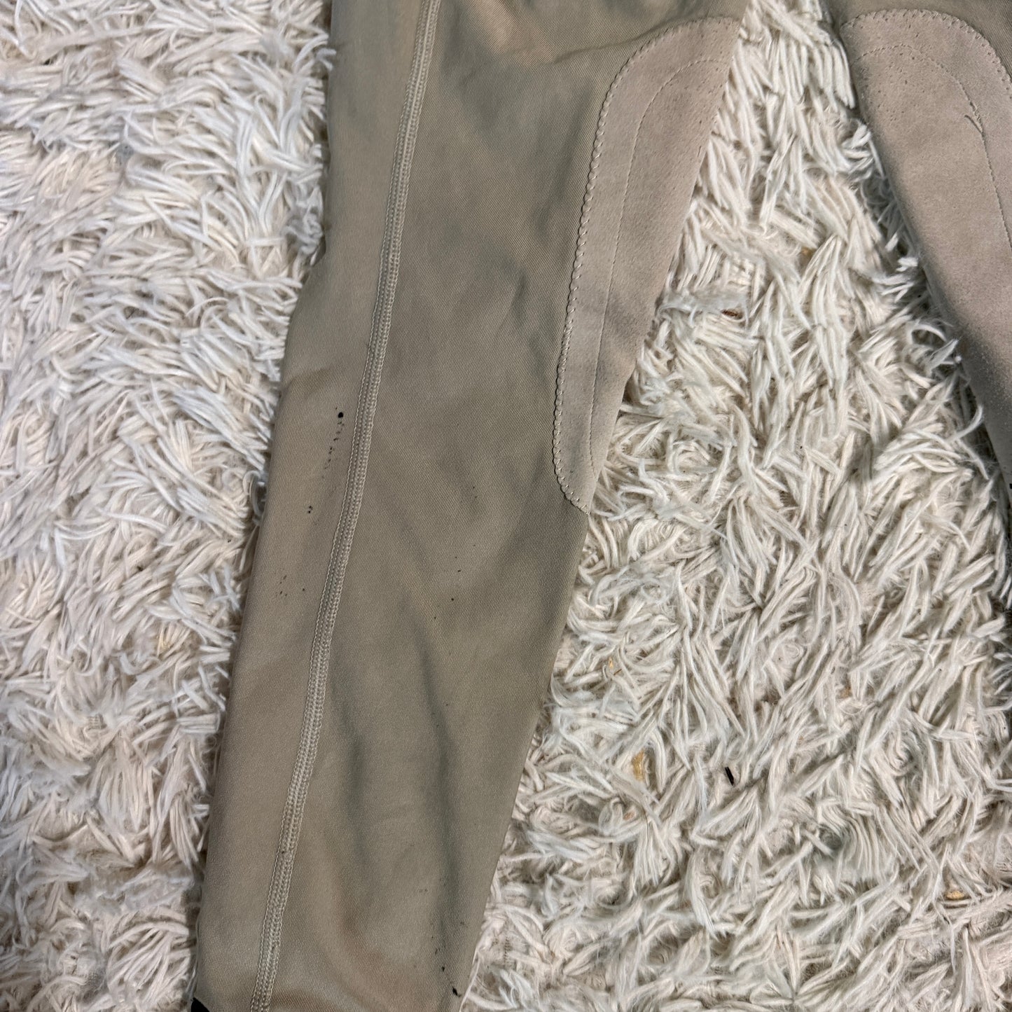 Child’s Medium Tan Irideon Knee Patch Horseback Riding Tights