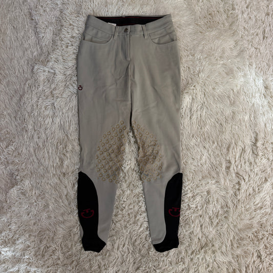 Women’s Size IT38 Tan Cavalleria Toscana Knee Patch Horseback Riding Breeches