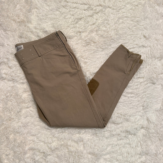 Women’s Size 34R Tan Tailored Sportsman Knee Patch Horseback Riding Breeches