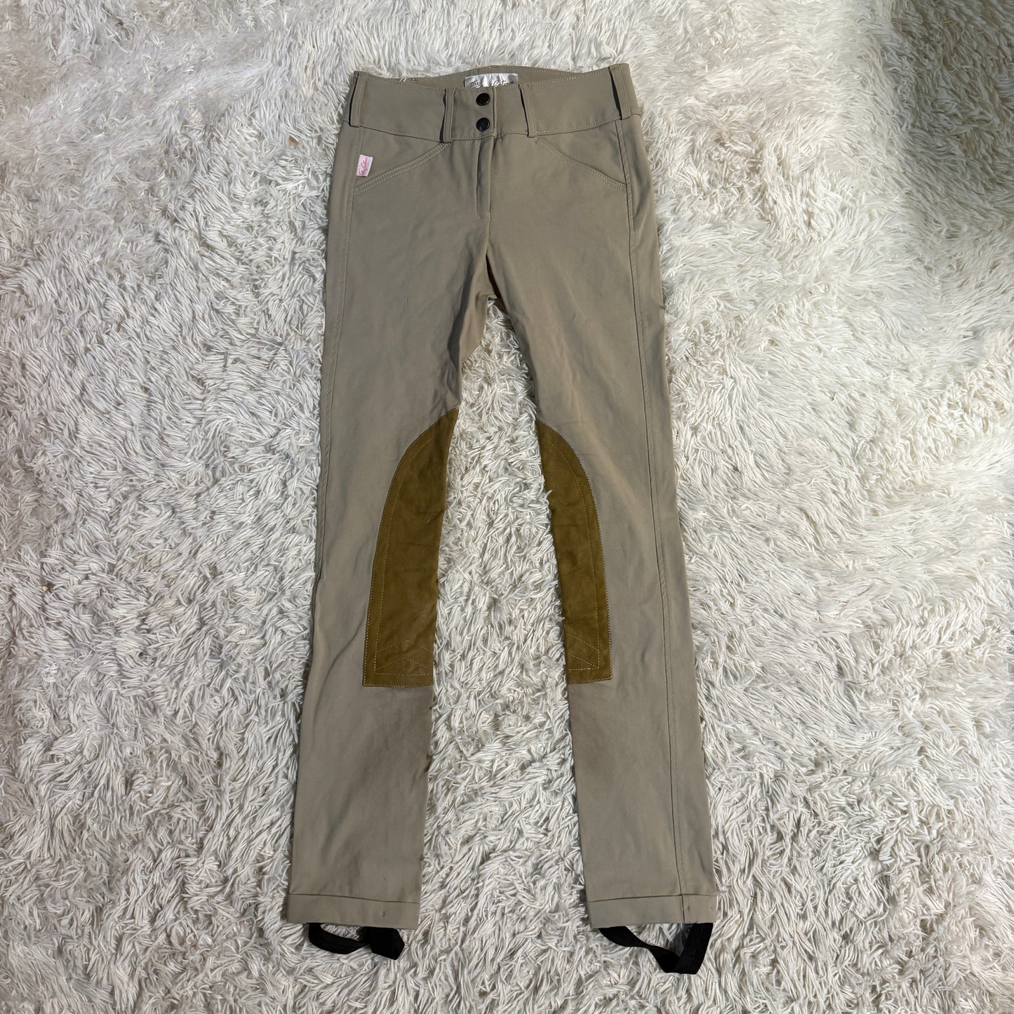 Child’s Size 14L Tan Tailored Sportsman Knee Patch Horseback Riding Jodphurs