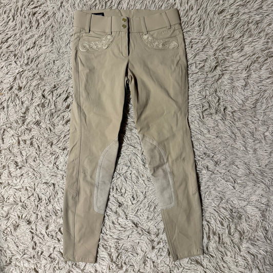 Women’s Size 22 Tan Ariat Knee Patch Horseback Riding Breeches