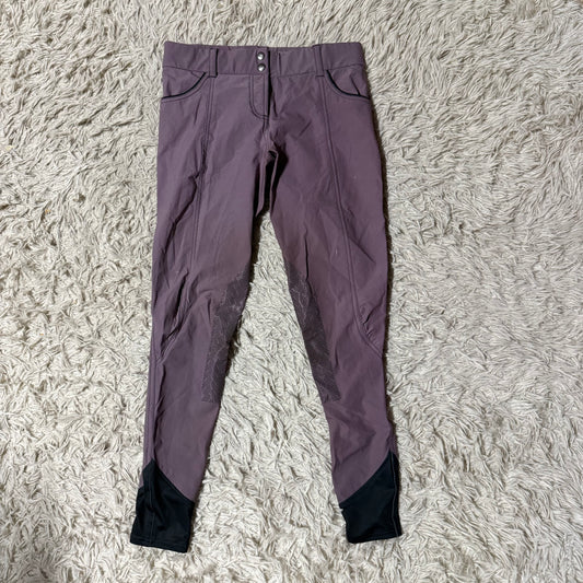 Women’s Size 28 Purple Ghodho Knee Patch Horseback Riding Breeches
